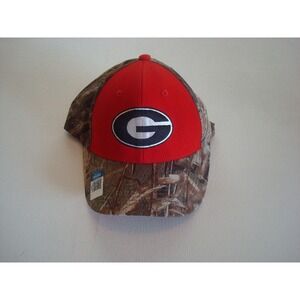 GEORGIA BULLDOGS CAMO   GOLF  BEACH STRAPBACK DEADSTOCK HAT CAP VINTAGE C3‎